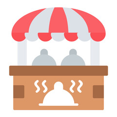 Fototapeta premium Food Stall Icon