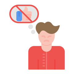 Negative Thinking Icon