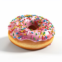 donut with sprinkles - created with Generative AI technology