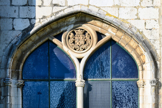 Medieval Architectural Feature Of The Jeronimos Monastery, Lisbo