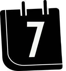 Obraz premium Calendar vector icon. Illustration isolated for graphic and web design.