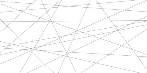 Abstract black and white liens with many squares and triangles shape on white background. Abstract geometric lines background. Vector illustration.