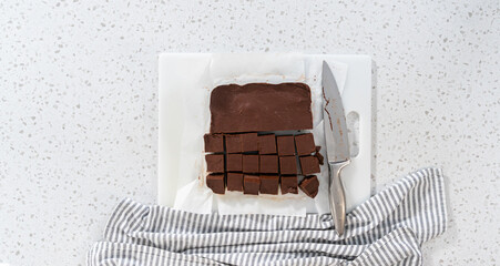 Homemade plain fudge