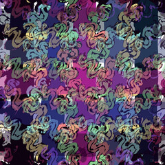 Distorted rainbow texture with twisty shapes