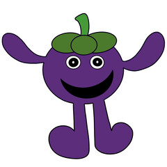mangosteen  cartoon