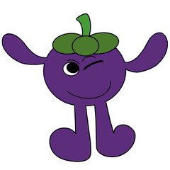 mangosteen  cartoon