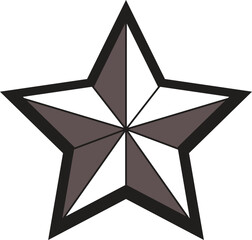 star on white background