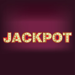 Jackpot, win 10 EPS icon, vector, illustration, symbol