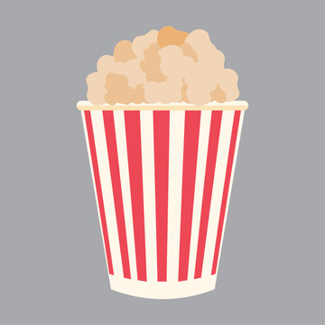 Popcorn, snacks 10 EPS icon, vector, illustration, symbol