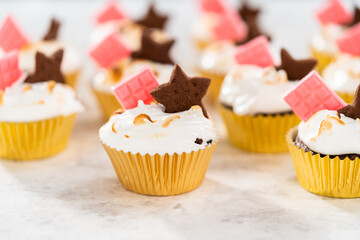 S'mores cupcakes