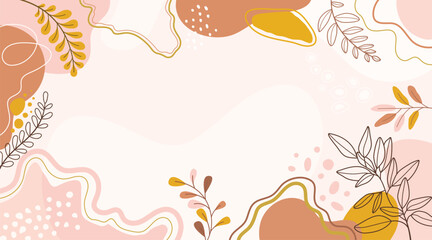 Obraz premium background with beautiful.background for design. Colorful background with tropical plants.