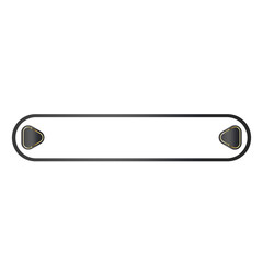 black banner tab bar frame and arrow triangle