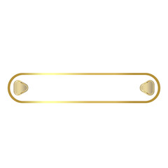 gold banner tab bar frame and arrow triangle