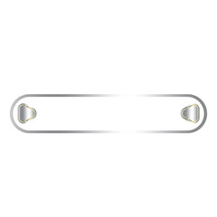 silver banner tab bar frame and arrow triangle