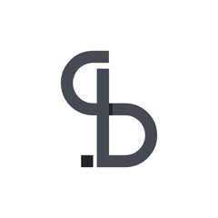  letter SB letter mark logo design vector.