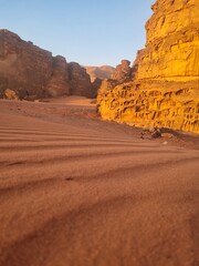 The sand in the desert - Wadi Rum