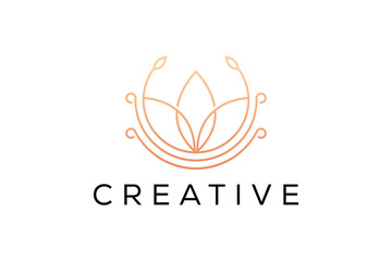 Lotus wellness logo design brand identity logos vector image