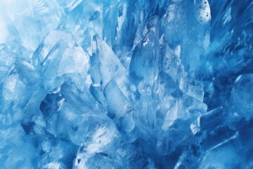 Obraz na płótnie Canvas A blue shimmering wall of ice (Generative AI, Generativ, KI) 