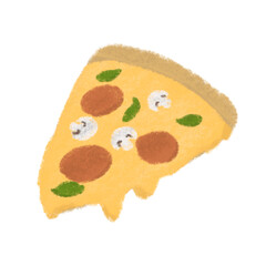 Pizza Colored Pencil