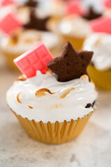 S'mores cupcakes