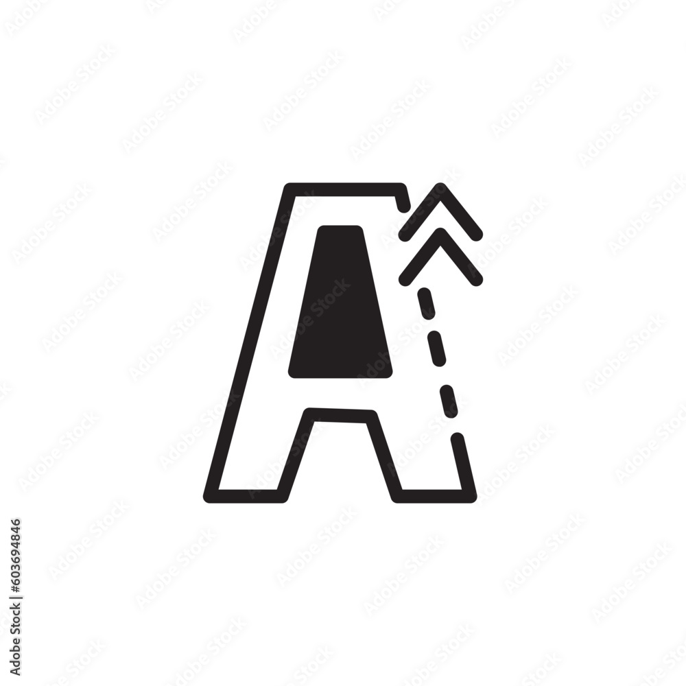 Poster resize size text icon