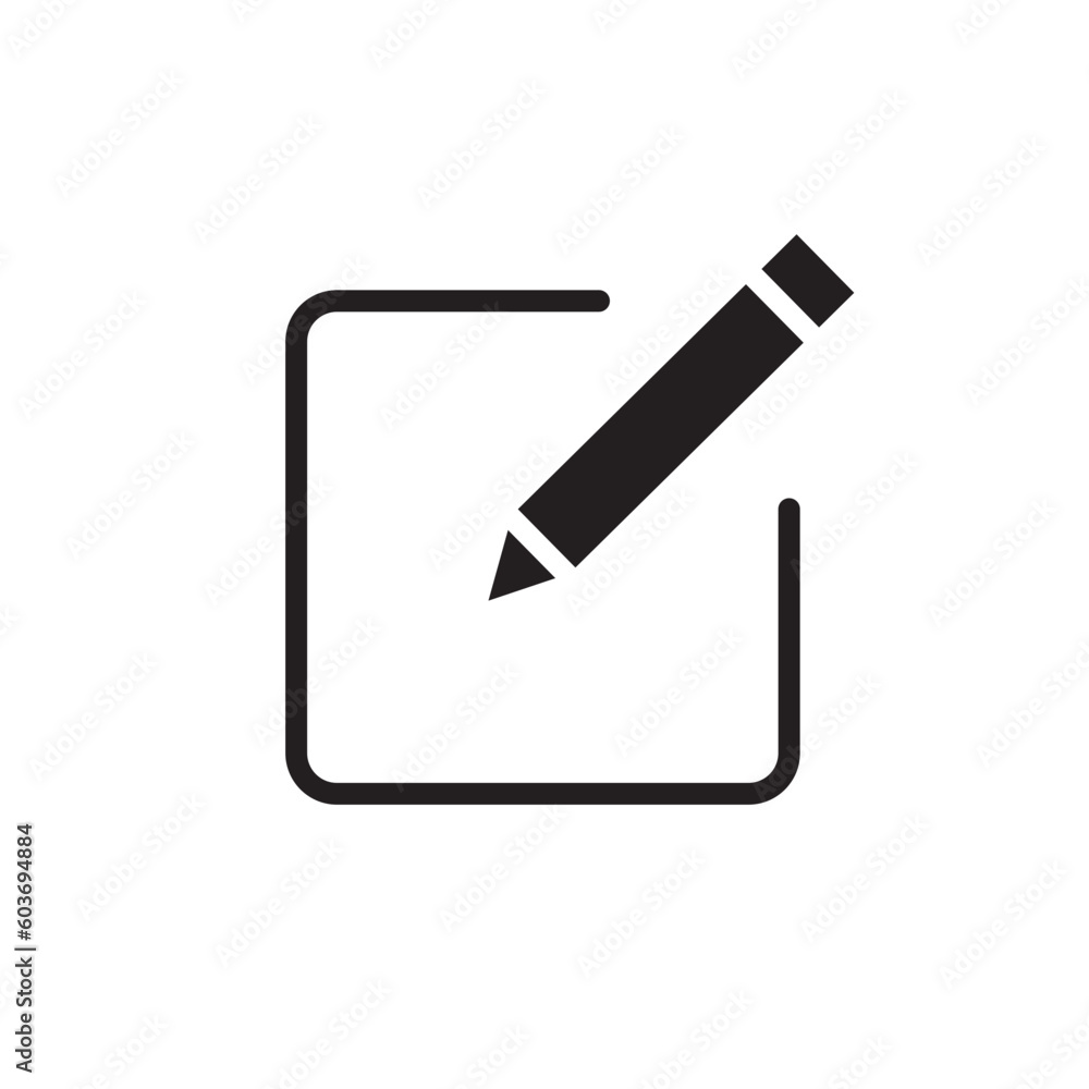 Poster edit file text icon