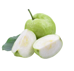 Pink Guava fruit isolated transparent png