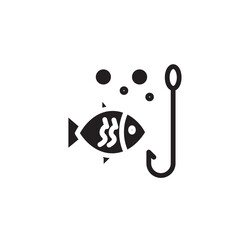 Fish Fishing Hook Icon