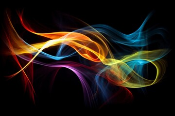 abstract background with glowing lines