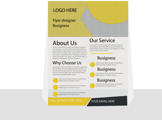 Business flyer design poster  brochure cover design layout  space for photo  background  vector illustration template corporate  business flyer   set with  yellow  color corporate  flyer design  and  
