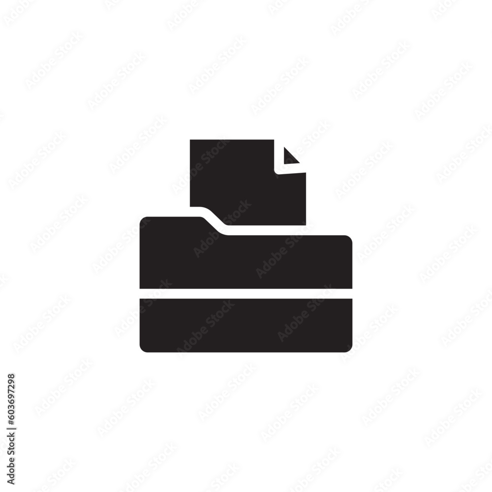 Poster folder file data icon