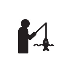Fishing Man Fish Icon