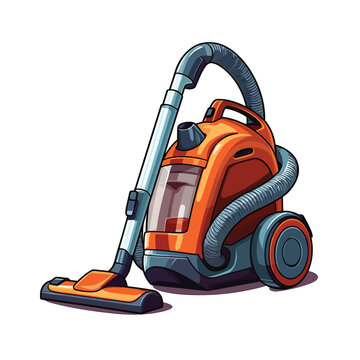 recommend clip art: Vacuum cleaner vector clip art illustration