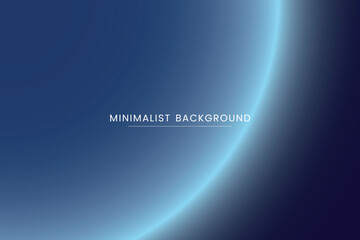 Vector circular planet edge dark blue and light ray editable blue gradient abstract background
