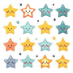 cute cartoon stars