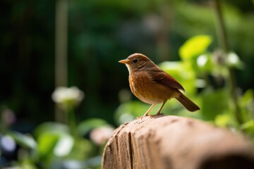 robin on a fence