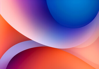 Fototapeta premium Abstract Blue, orange and pink pattern, Generative AI Illustration. 