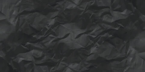 Black creased crumpled paper texture can be use as background. Ragged black Paper. black waxed packing paper texture.	