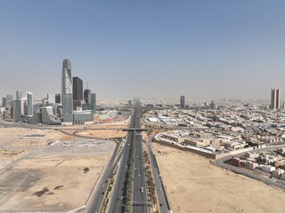 KAFD King Abdullah Financial District in Riyadh city