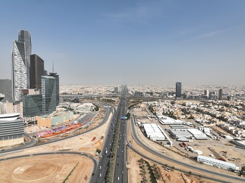 KAFD King Abdullah Financial District in Riyadh city