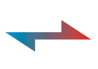 シンプルな矢印ののベクターイラスト