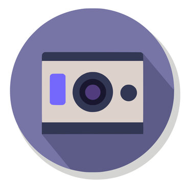 camera icon with purple accents