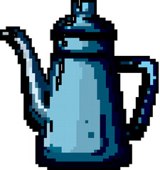 ceramic vintage teapot game pixel art retro vector. bit ceramic vintage teapot. old vintage illustration