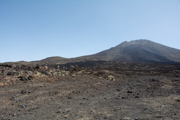 Volcanic landscape in El Teide National Park on Tenerife, Spain