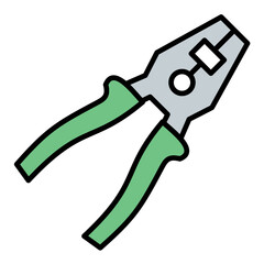 Pliers Line Color Icon