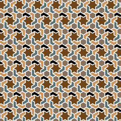 Colored moroccan motif arabic Geometric Pattern background use for print and design