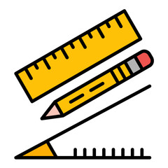 Studying Geometry Line Color Icon