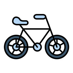 Bicycle Line Color Icon