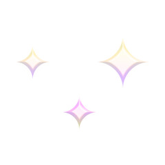 3D Pink And Yellow Sparkle