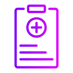 clipboard gradient icon